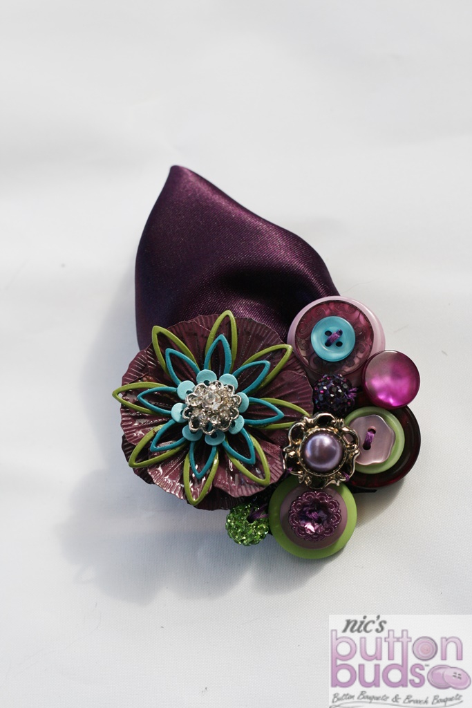 Brooch and Button Buttonhole