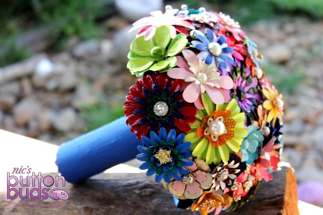 Rainbow Brooch Bouquet